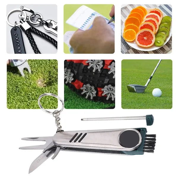 Multi Stainless Steel Golf Club Brush Groove Cleaner