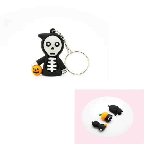 Halloween Christmas Gifts Ghost Skeleton Key Chain