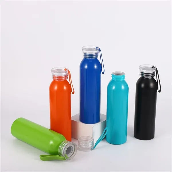 20oz. Wide Mouth Sport Water Bottle W/ Handle And Lid