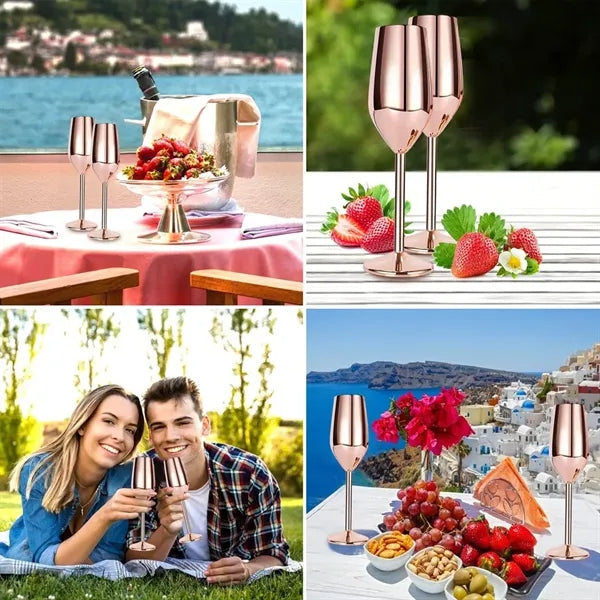 Stainless Steel Unbreakable Wine Glasses