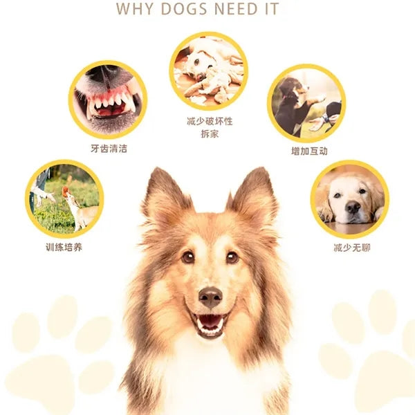 Natural Rubber Peanut Shaped Dog Chew Toy
