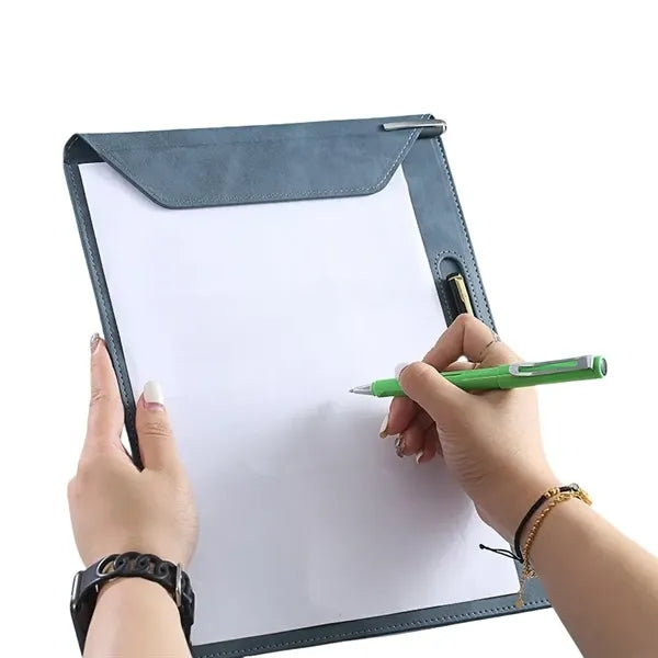 Professional A4 Faux Leather Portfolio Clipboard