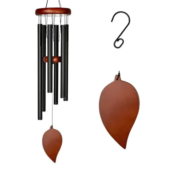 Aluminum Wind Chime w/ A Leaf Pendant