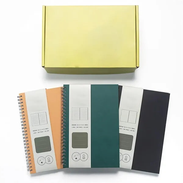 Hardcover Spiral Kraft Notebook