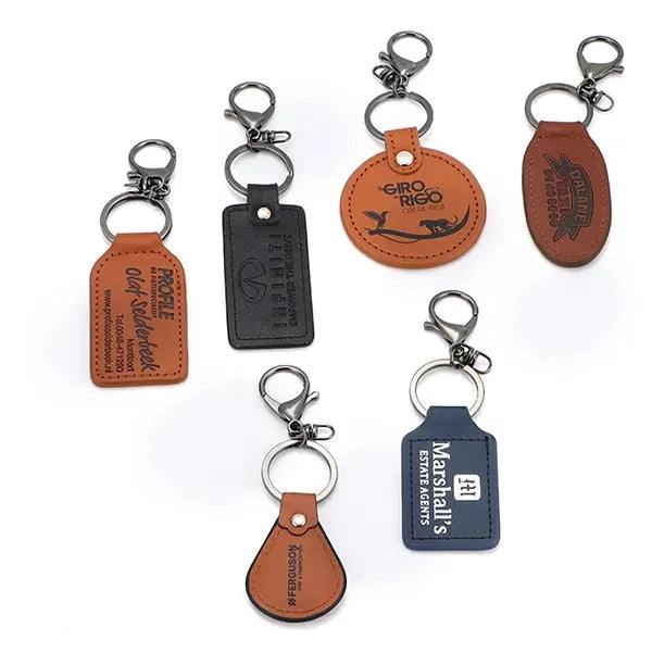 Teardrop Leather Keyring