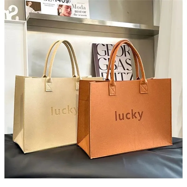 Felt tote bag