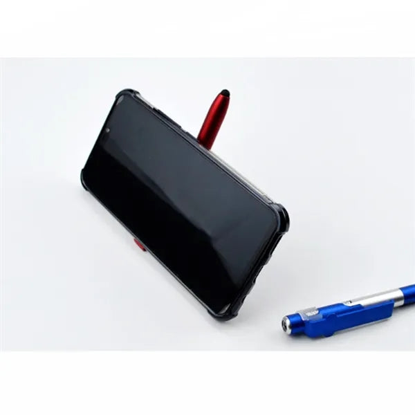 4-in-1 Folding stylus Pen with Flashlight Phone Holder