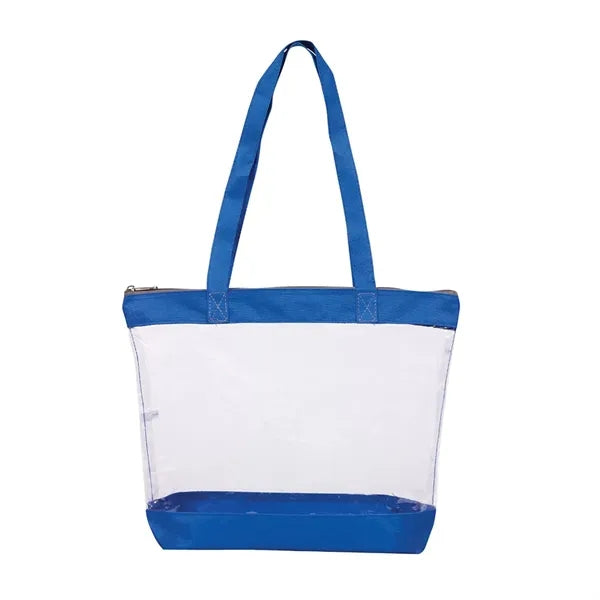 Clear Zipper Tote Bag