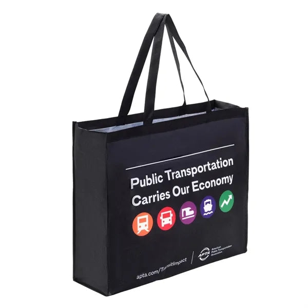 Rock'it 3-Day Sublimated PET Non-Woven Grocery Tote Bag