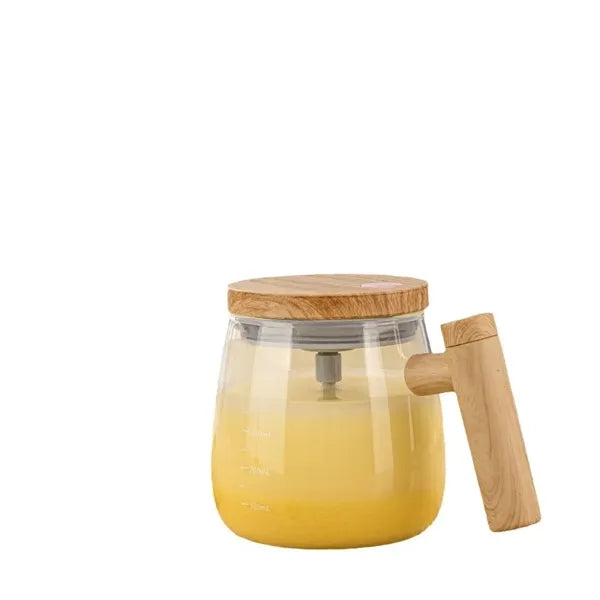 Electric High Borosilicate Self Stirring Glass Coffee Mug
