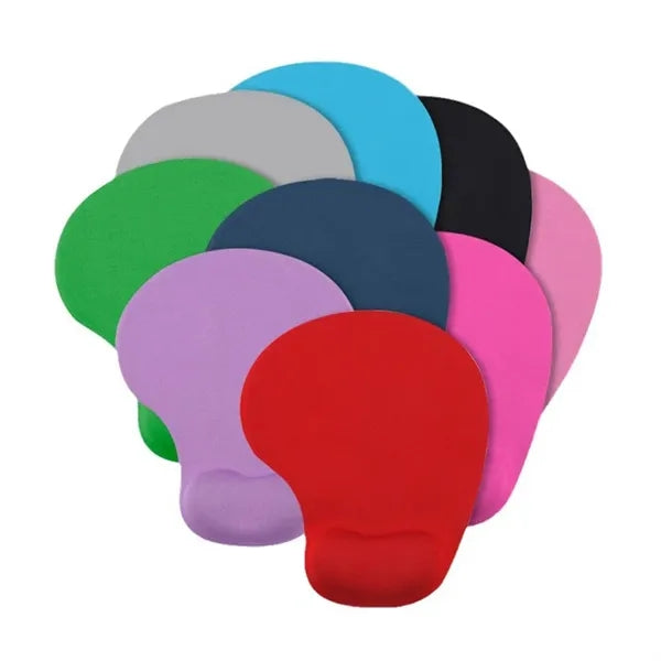 9" Silicone Polyester Ergonomic Wrist Support Mouse Pad