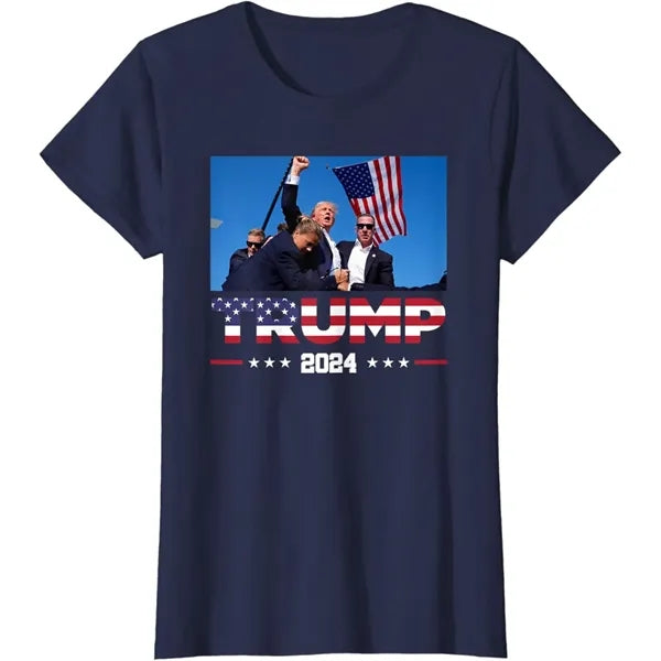 Trump 2024 American Flag T-Shirt