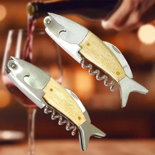 All In One Fish Size Corkscrew Wine Opener