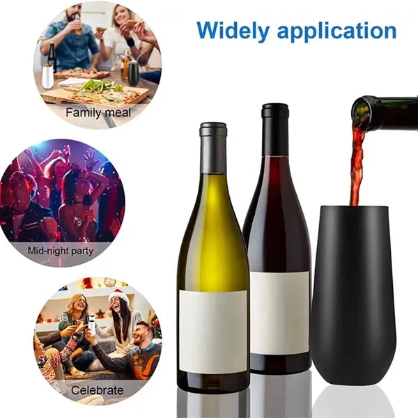 Double Wall Bottle 12oz Wine Champagne Tumbler
