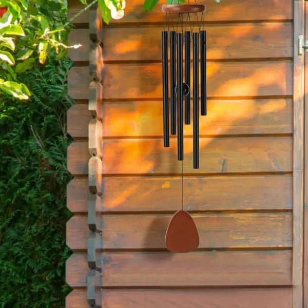 25.5"Black Memorial Wind Chimes for Loss of Loved One/Pets