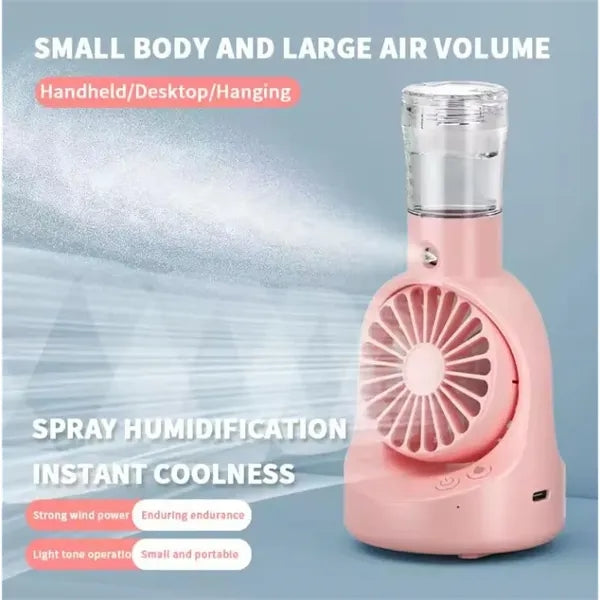 Portable Desk Water Mist Spray Fan