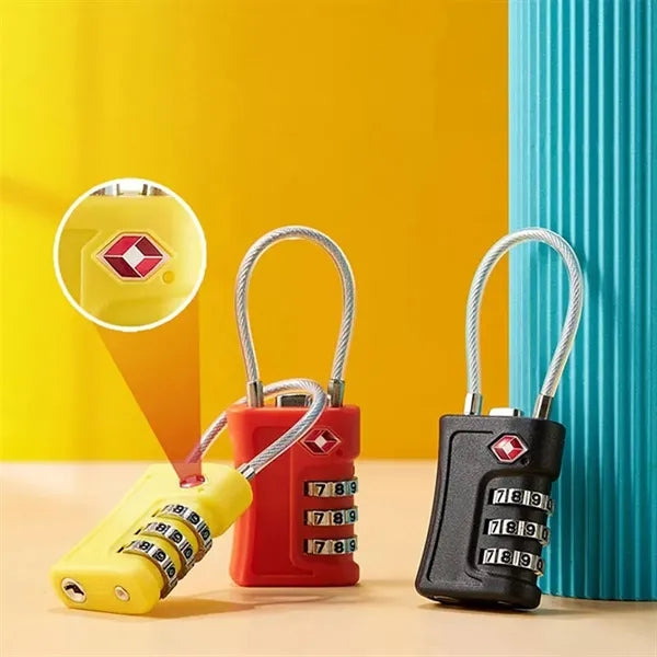 TSA 3-Bit Code Travel Luggage Suitcase Anti-theft Padlock