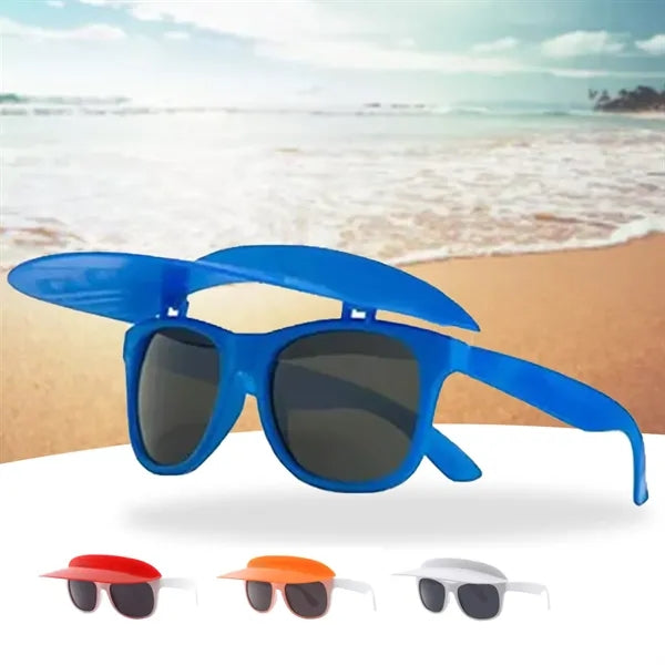 Snap-on Visor Outdoor Sunglasses with Sun Hat