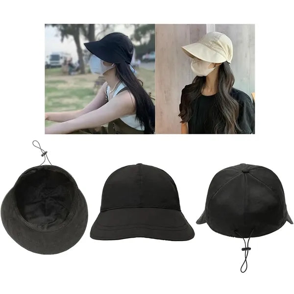 Wide-Brimmed Sun Cap