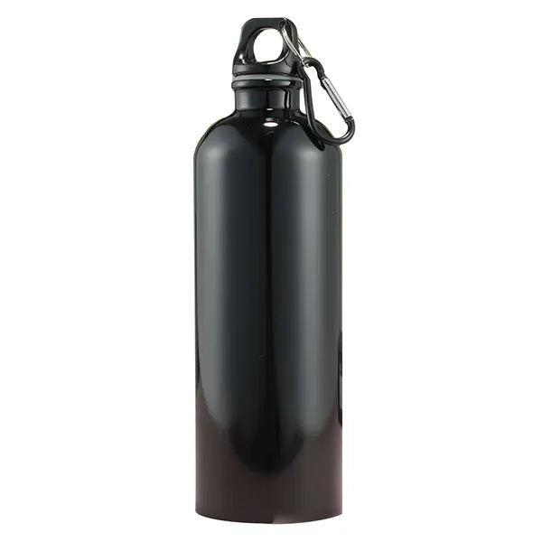 26 Oz. Aluminum Water Bottle w/ Carabiner & Twist Cap