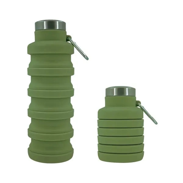 18 Oz Foldable Silicone Water Bottle