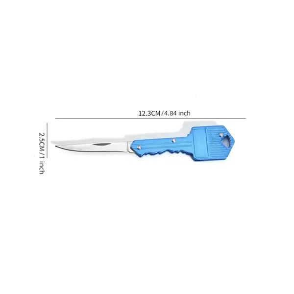 Multi-Functional Folding Key Knife for Outdoor Use