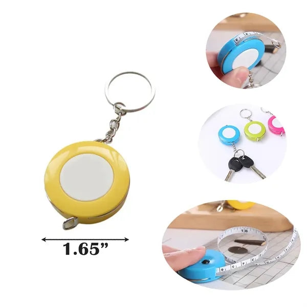 Keychain Round Customizable Tape Measure