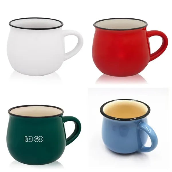Bullet-Like Slim Vacuum InsulateCeramic Campfire Coffee Mugs