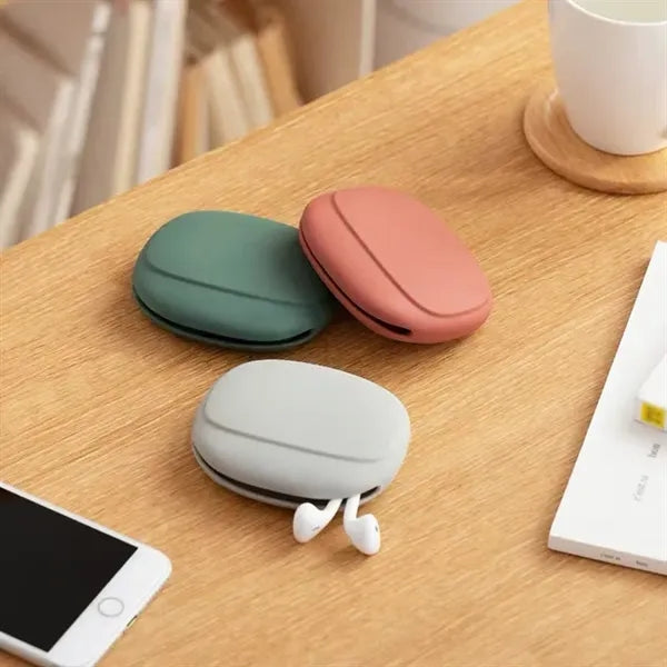 Silicone Headphone Organizer Data Cable Storage Case