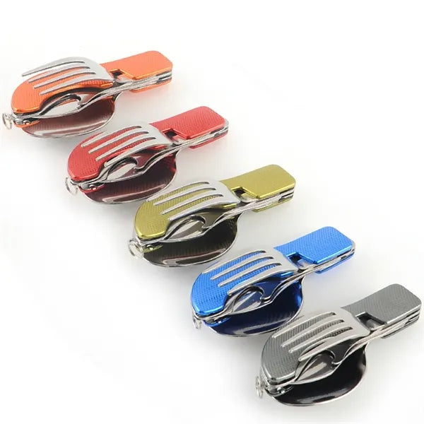 3-in-1 Stainless Steel Folding Flatware