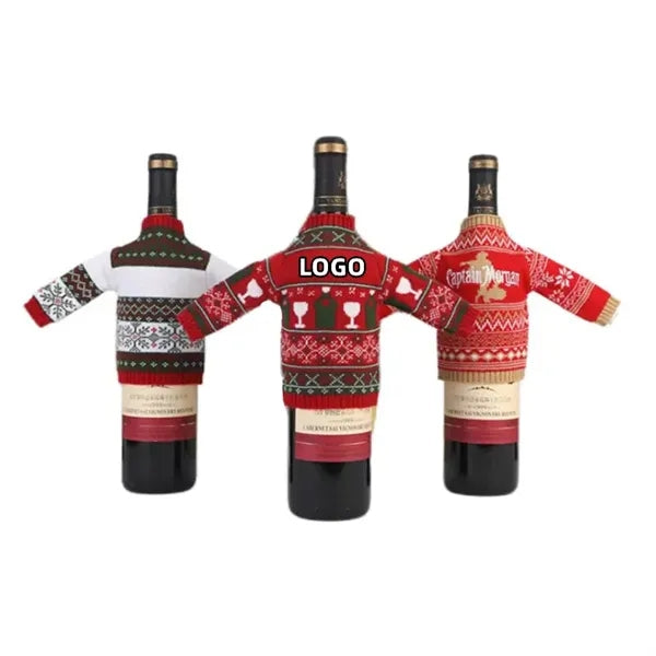 Christmas Jacquard Sweater Wine Bottle Cover