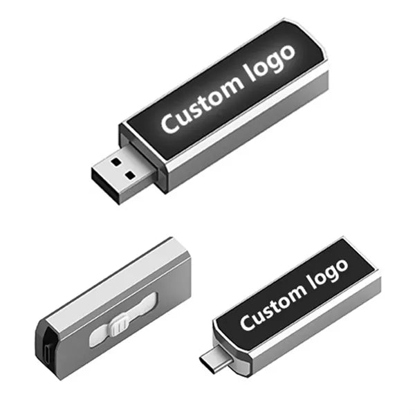 Light Up Dual USB Flash Drive with OTG USB-C