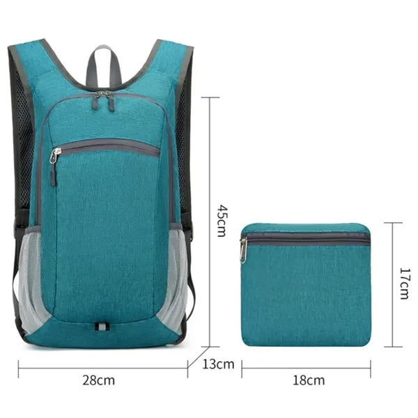 Foldable 15L Ultralight Water Resistant Hiking Backpack