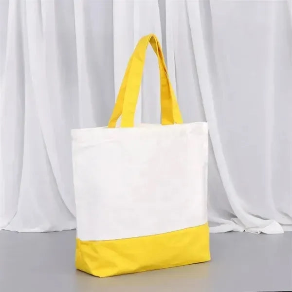 Two-Tone Canvas Tote Bag
