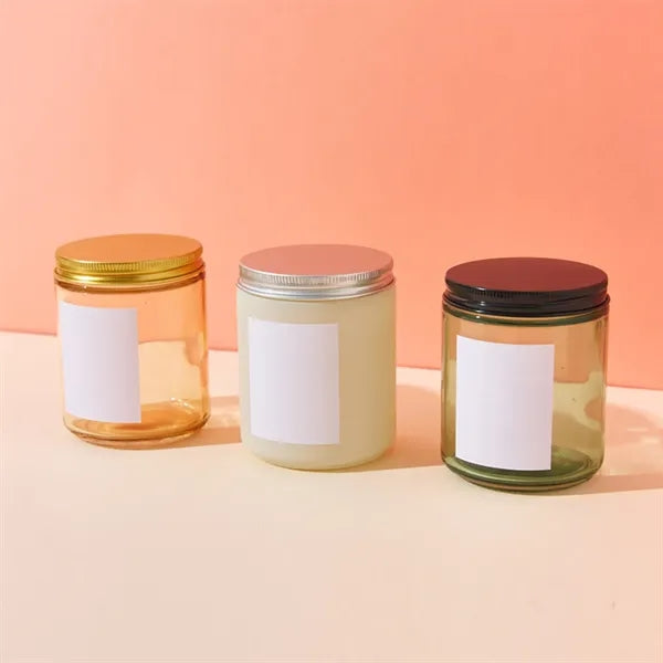 9Oz Clear Soy Wax Candle Promotion with Lid