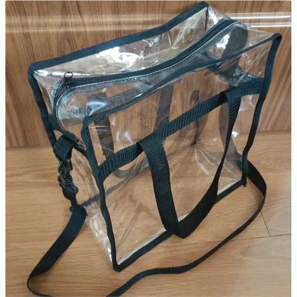 Transparent PVC Waterproof Travel Shopping Storage Tote Bag