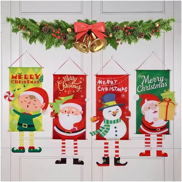 Merry Christmas Hanging Flag