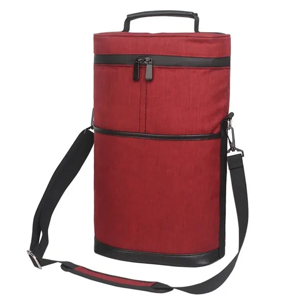 2 Bottle Insulated Portable Oxford Wine Bag