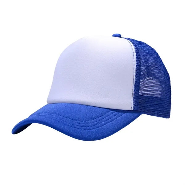 Two Tone Trucker Mesh Cap with Adjustable Snapback Strap