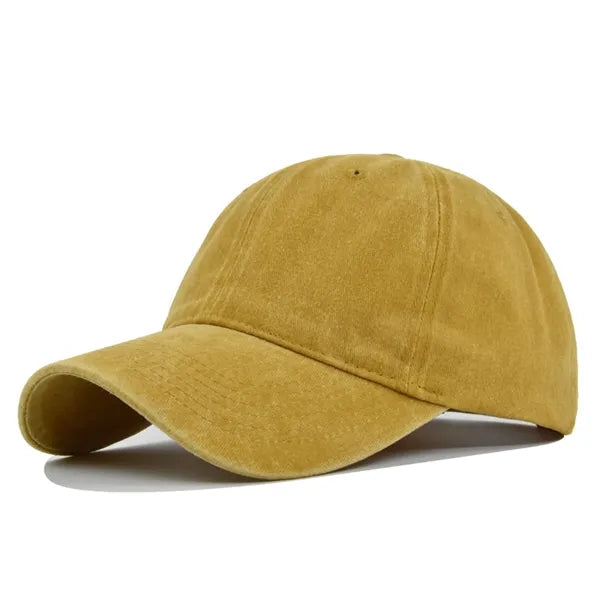 Washed Cotton Retro Baseball Caps & Six Panels Hat