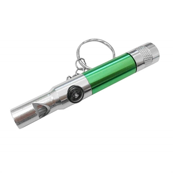 Mini flashlight whistle