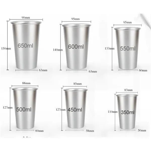 Aluminum Color Changing Cup 450ml Outdoor Portable