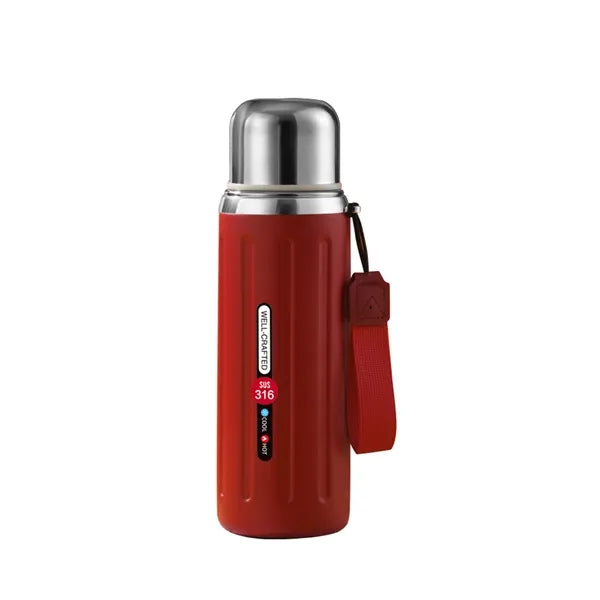20 Oz Double Walled Vacuum Flask with Leakproof Cup Lid