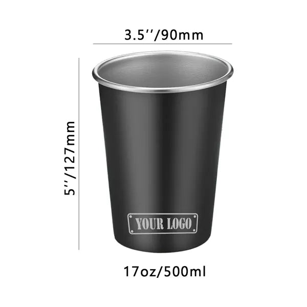 17oz Stainless Steel Beer Cup