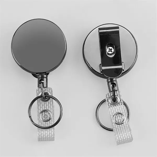 23 1/2" Heavy Duty Zinc Alloy Retractable ID Badge Holder