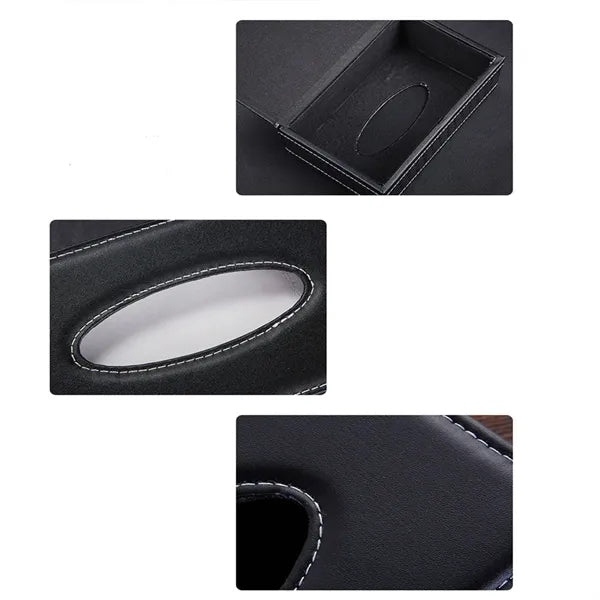 Rectangle Removable Pu Leather Facial Tissue Paper Box