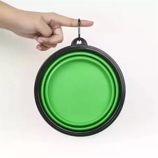 Silicone Pet Bowl with Carabiner