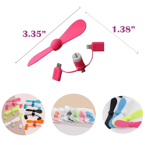 3 -In-1 Customizable Phone Fan