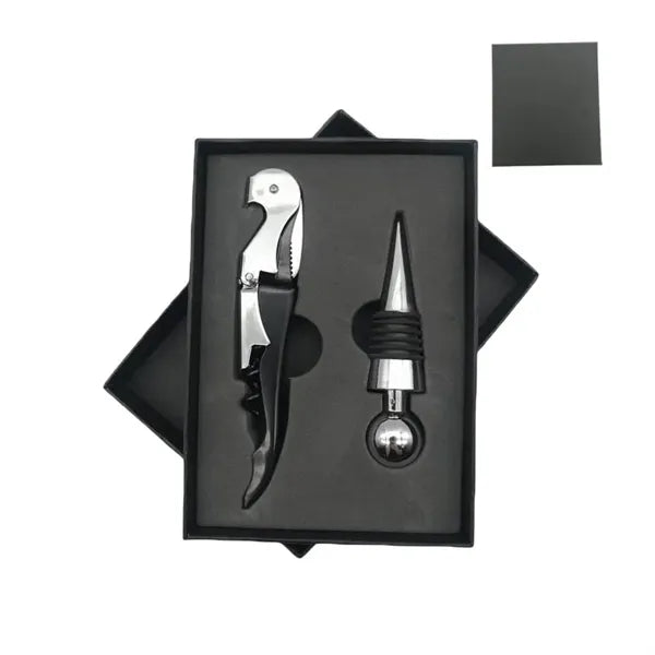 Stainless Steel Wine Opener and Stopper Set