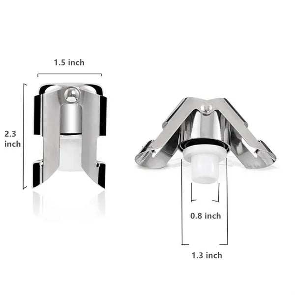 Durable Stainless Steel Champagne Cork Stopper